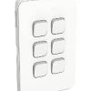 Clipsal 3046C-XW Iconic Skin Switch Vertical/Horizontal 6g Rocker