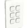 Clipsal 3046C-XW Iconic Skin Switch Vertical/Horizontal 6g Rocker