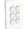 Clipsal 3046C-XW Iconic Skin Switch Vertical/Horizontal 6g Rocker