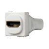 Clipsal 30HDMISWE HDMI Adapter, White Electric, Straight Rear Connector Mechanism