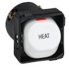 Clipsal 30HMWE White Electric 2 Way Switch Mechanism, 250VAC, 10A, Heat Legend