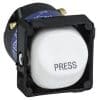 Clipsal 30MBPRWE White Electric Rocker Switch, 250VAC, 10A, Press Legend