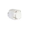 Clipsal 30PBWE White Electric Plastic 1/2 Way Push Button Switch Mechanism, 250VAC, 20A