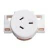 Clipsal 413QCWE 1 Pole 3 Pin Outlet Socket, 250VAC, 10A, White Electric