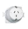Clipsal 413WE 1 Pole 3 Pin Socket Outlet, 250VAC, 10A, White Electric