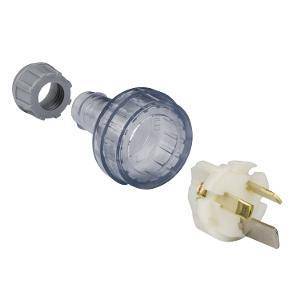 Clipsal 439S15HDTR Transparent Plastic 3 Pin Plug, 250V, 15A 1 Clipsal 439S15HDTR Transparent Plastic 3 Pin Plug, 250V, 15A
