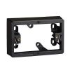 Clipsal 449ABK Black PVC 1 Gang Rectangle Mounting Block, 122mm W x 78mm L