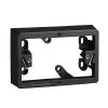 Clipsal 449ABK Black PVC 1 Gang Rectangle Mounting Block, 122mm W x 78mm L