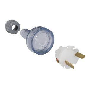 Clipsal 492/32TR Transparent Plastic 2 Pin Plug Top, 32V, 15A 1 Clipsal 492/32TR Transparent Plastic 2 Pin Plug Top, 32V, 15A