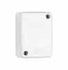 Clipsal 554C4WE 554-Series PVC Rectangular Junction Box With Clip Lid, 1 Earth And 3 Active Connector, 86mm H x 45mm W x 58mm D, White