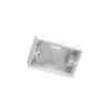 Clipsal 900SPMBWE White Electric PVC 1 Gang Rectangle Trunking Surface Mounting Block, 74mm W x 116mm L