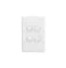Clipsal C2034VAWE Classic C2000-Series 4 Gang Rocker Switch, 250VAC, 10A, White Electric