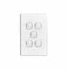 Clipsal C2035VAWE Classic C2000-Series 5 Gang Rocker Switch, 250VAC, 10A, White Electric