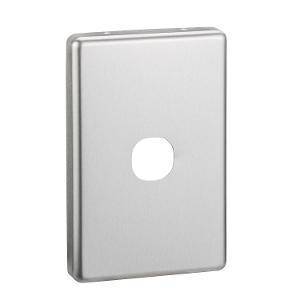 Clipsal Classic C2000 Series C2031CBA 1 Gang Switch Plate Cover, 116mm L x 76mm W x 11mm H, Brushed Aluminum 1 Clipsal Classic C2000 Series C2031CBA 1 Gang Switch Plate Cover, 116mm L x 76mm W x 11mm H, Brushed Aluminum