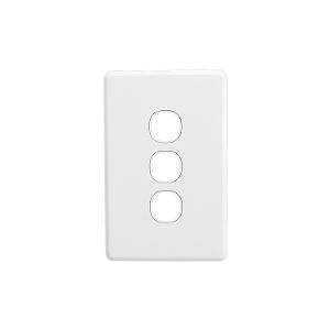 Clipsal Classic C2000 Series C2033VHWE 3 Gang Switch Grid Plate and Cover, 116mm L x 76mm W, White Electric 1 Clipsal Classic C2000 Series C2033VHWE 3 Gang Switch Grid Plate and Cover, 116mm L x 76mm W, White Electric