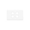 Clipsal Classic C2000 Series C2034VHWE 4 Gang Switch Grid Plate and Cover, White Electric