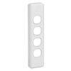 Clipsal Classic C2000 Series C2034WE 4 Gang Switch Grid Plate and Cover, White Electric