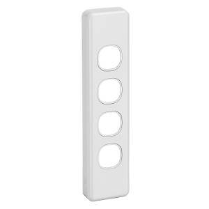 Clipsal Classic C2000 Series C2034WE 4 Gang Switch Grid Plate and Cover, White Electric 1 Clipsal Classic C2000 Series C2034WE 4 Gang Switch Grid Plate and Cover, White Electric