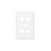 Clipsal Classic C2000 Series C2035VHWE 5 Gang Switch Grid Plate and Cover, White Electric