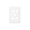 Clipsal Classic C2000 Series C2035VHWE 5 Gang Switch Grid Plate and Cover, White Electric