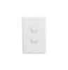 Clipsal Classic C2032V66WE 2 Gang 1 Pole Flush Switch, White Electric, 20A, 250VAC at 50Hz