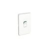 Clipsal Iconic Cooking Appliance Isolator Switch and Skin, Horizontal/Vertical Mount, Single Pole, Vivid White, 3041/45-VW