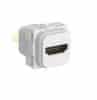 Clipsal Iconic HDMI Adaptor, Straight, Translucent, Set of 10, 40HDMIS-TN
