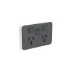 Clipsal Iconic Power Point Socket Outlet Skin for Twin Switched Socket Power Point