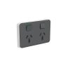 Clipsal Iconic Power Point Socket Outlet Skin for Twin Switched Socket Power Point