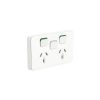Clipsal Iconic Power Point Twin Switch Socket Outlet Power Point