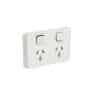 Clipsal Iconic Socket Outlet Power Point Skin for Twin Switched Socket Power Point