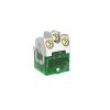 Clipsal Iconic Switch Mechanism, Bell Press, 1-Way/2-Way, LED, 10 A, 250 V, Vivid White, 40MBPRL-VW