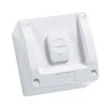 Clipsal WS226RG Slide Switch, 1G, 1 Pole, 250V, 16A, 1/2Way, Weather Protected, IP66, Surface Mount, Resistant Grey