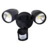 Domus 25062 Muro-Pro-30S Twin Head 30W LED Spotlight with Sensor - TRIO Tricolour