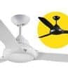Flair ceilingfan 58in white 3 blade with FANFLR58WH