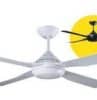 Quinton ceilingfan 48in black with 4 eas FANQTN48BK