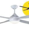 Quinton ceilingfan 48in black with 4 eas FANQTN48BK-LED