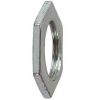 Hex locknut nickle plated brass 20mm FLEB-M20