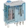 Finder 46.52-0074-12VDC General Purpose Relay, 24VDC, 8A, 2C/O, 8 Pin, Plug-In Mount, With Push Button, Flag Indicator, LED