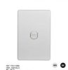 Switch vertical 1 gang 10ax/16a 250v GSMFLSWV1G