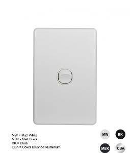 Switch vertical 1 gang 10ax/16a 250v GSMFLSWV1G 1 Switch vertical 1 gang 10ax/16a 250v GSMFLSWV1G