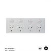 4 gang fixed power point double pole GSMPUBIG4
