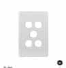 Switch plate vertical 5 gang (less mech) GSMPUSWPV5G
