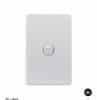 Switch vertical 1 gang 10ax/16a 250v GSMPUSWV1G