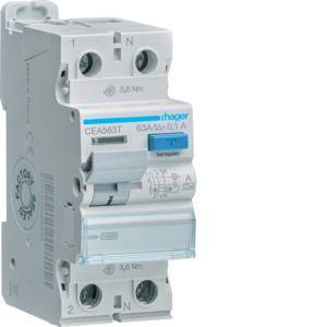 Mcb/rcd rccb 2 pole 100ma 63a HAGCEA563T 1 Mcb/rcd rccb 2 pole 100ma 63a HAGCEA563T