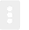 Allure 3 gang switch plate mw HAGWBHSP3-MW