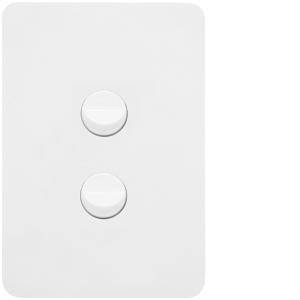 Allure 2 gang switch plate cw mechs HAGWBHSV2 1 Allure 2 gang switch plate cw mechs HAGWBHSV2