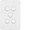 Allure 5 gang switch plate cw mechs HAGWBHSV5