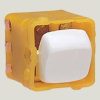 Mech 10a 1way 240vac dpst 2 pole white HPM769PMWE