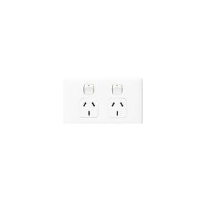 HPM LN777 Linea-Series General Purpose Outlet Socket Switch, 230/240VAC, 10A, White 1 HPM LN777 Linea-Series General Purpose Outlet Socket Switch, 230/240VAC, 10A, White